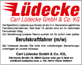 Anzeige Berufskraftfahrer